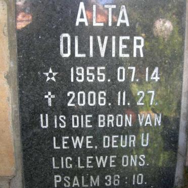 OLIVIER Alta 1955-2006