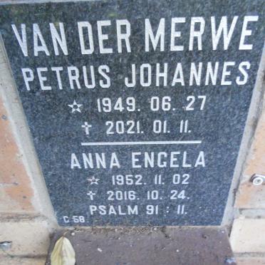 MERWE Petrus Johannes, van der 1949-2021 &amp; Anna Engela 1952-2016