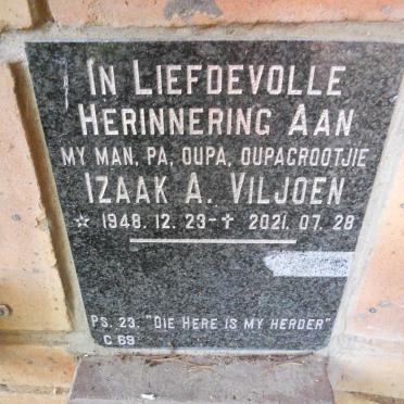 VILJOEN Izaak A. 1948-2021