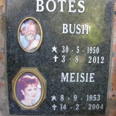 BOTES Bush 1950-2012 &amp; Meisie 1953-2004