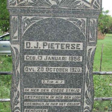 PIETERSE D.J. 1856-1920