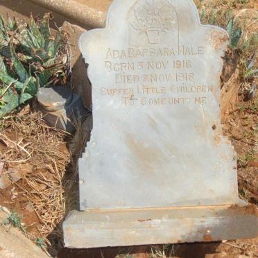 HALE Ada Barbara 1916-1918