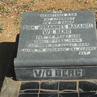 BERG Dirk Johannes Nataniel, v.d. 1888-1944