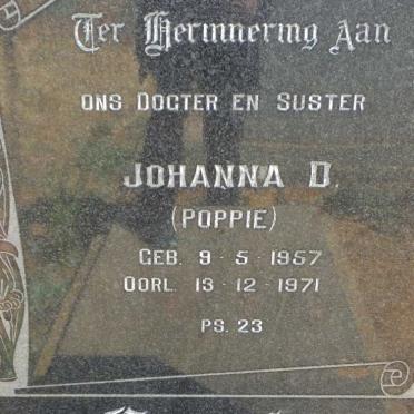 FOUCHE Johanna D. 1957-1971