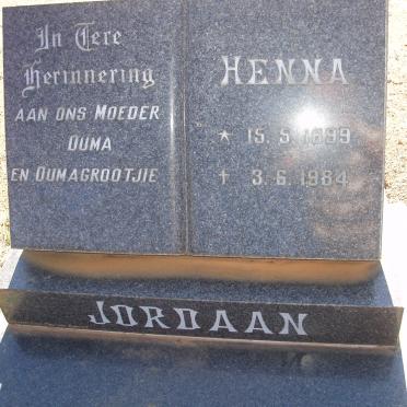 JORDAAN Henna 1899-1984