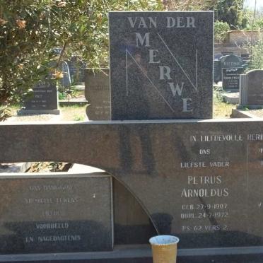 MERWE Petrus Arnoldus, van der 1907-1972 &amp; Gertruida Petronella VAN ZYL 1907-1970
