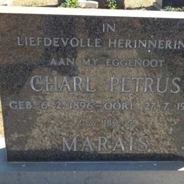 MARAIS Charl Petrus 1896-1977