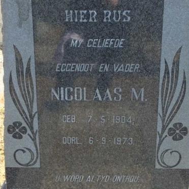 MOOLMAN Nicolaas M. 1904-1973