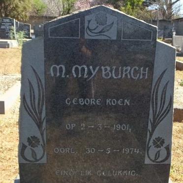 MYBURGH M. nee KOEN 1901-1974