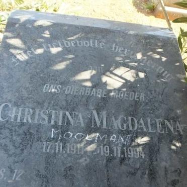 MOOLMAN Christina Magdalena 1911-1994