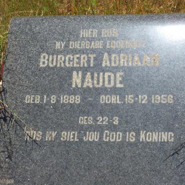 NAUDE Burgert Adriaan 1888-1956