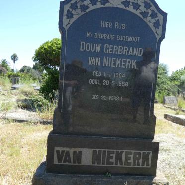 NIEKERK Douw Gerbrand, van 1904-1956