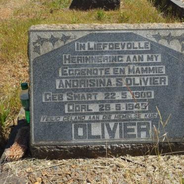 OLIVIER Andrisina S. nee SWART 1900-1945