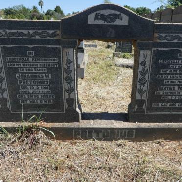 PRETORIUS Johannes W. 1901-1951 &amp; Beatrix voorheen VENTER gebore STRYDOM 1907-1956