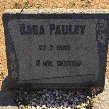 PAULEY Baba -1959
