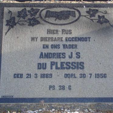 PLESSIS Andries J.S., du 1889-1956