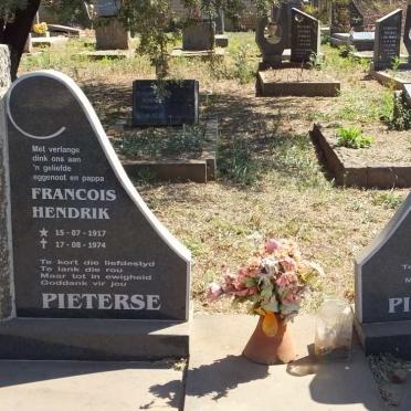 PIETERSE Francois Hendrik 1917-1974 &amp; Gideon Johannes 1926-2010