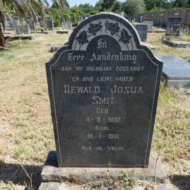 SMIT Dewald Josua 1892-1951