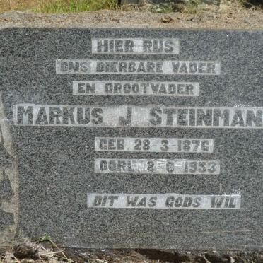 STEINMANN Markus J. 1876-1953