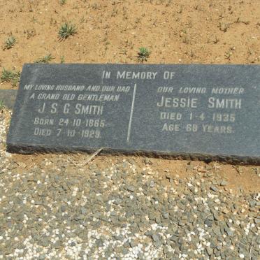 SMITH J.S.G. 1865-1929 &amp; Jessie -1935