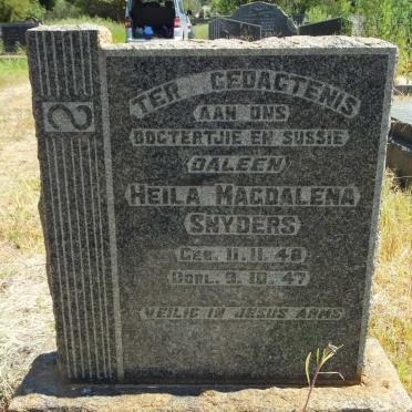 SNYDERS Heila Magdalena 1946-1947