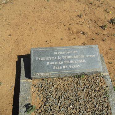 TERBLANCHE Henrietta L. -1940
