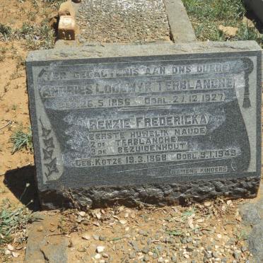 TERBLANCHE Andries Lodewyk 1856-1927 &amp; Renzie Fredericka BEZUIDENHOUT voorheen NAUDE nee KOTZE 1868-1949