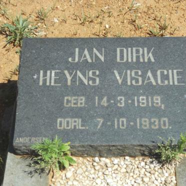 VISAGIE Jan Dirk Heyns 1919-1930