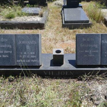 VILJOEN Johannes H. 1919-1954 &amp; Margaretha M.E. 1922-1984