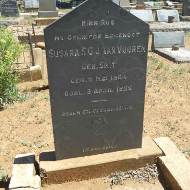 VUUREN Susara S.C.J., van nee SMIT 1864-1926