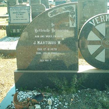 VERMAAK J. Marthinus W. 1878-1965 &amp; Maria G. SCHOLTZ 1890-1966 