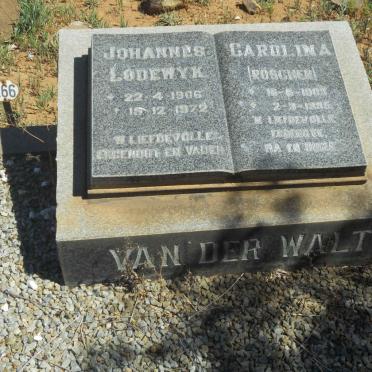 WALT Johannes Lodewyk, van der 1906-1972 &amp; Carolina ROSCHER 1909-1995
