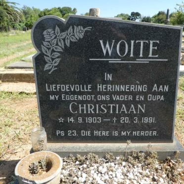 WOITE Christiaan 1903-1991