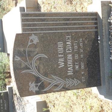 WILFORD Marion Grace nee DU TOIT 1902-1974