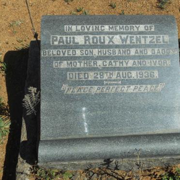 WENTZEL Paul Roux -1936