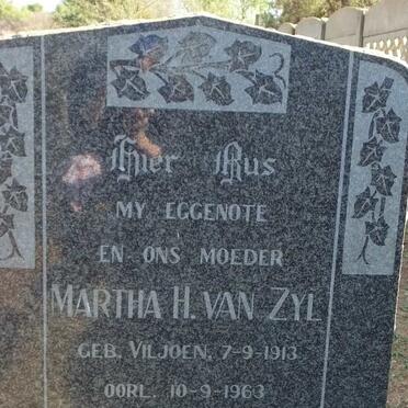 ZYL Martha H., van nee VILJOEN 1913-1963