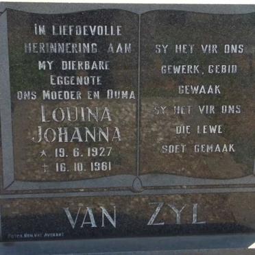 ZYL Louina Johanna, van 1927-1961