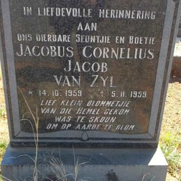 ZYL Jacobus Cornelius Jacob, van 1959-1959