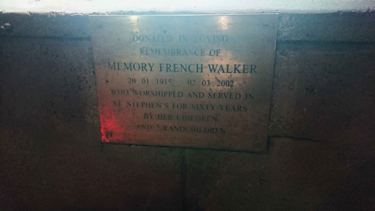 WALKER Memory French 1915-2002