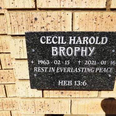 BROPHY Cecil Harold 1963-2021