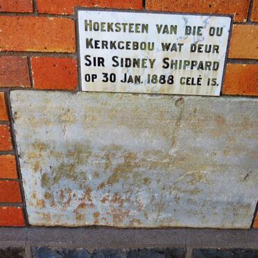3. Old church cornerstone of 1888 / Ou kerk hoeksteen van 1888