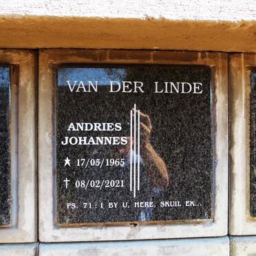 LINDE Andries Johannes, van der 1965-2021