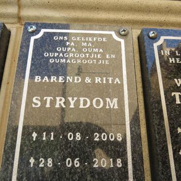 STRYDOM Barend -2008 & Rita -2018