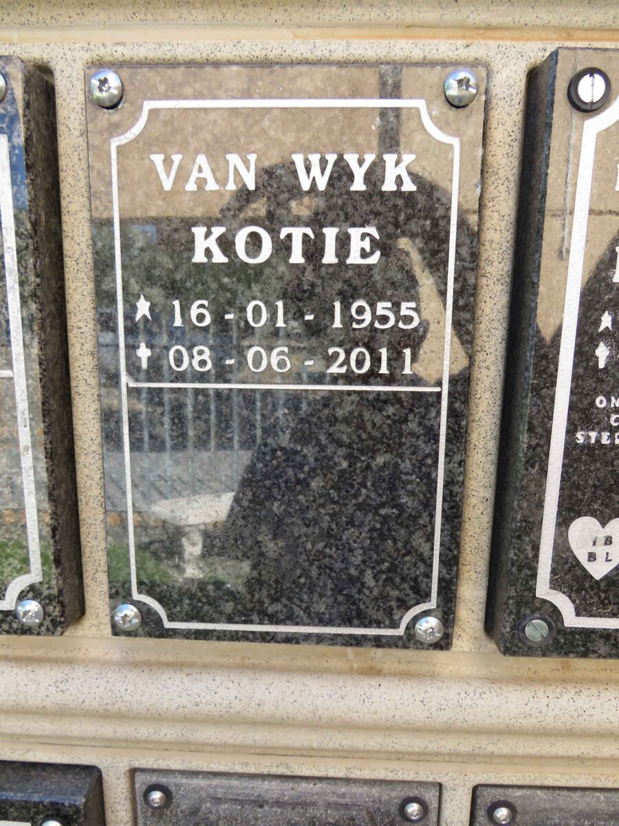 WYK Kotie, van 1955-2011