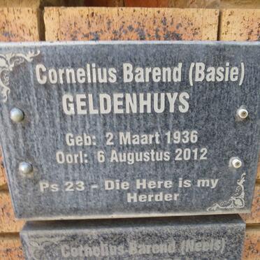 GELDENHUYS Cornelius Barend 1936-2012