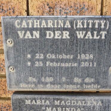 WALT Catharina, van der 1928-2011