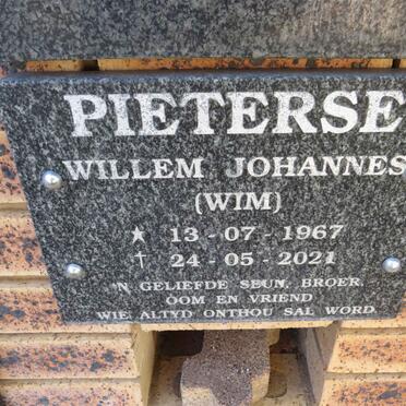 PIETERSE Willem Johannes 1967-2021