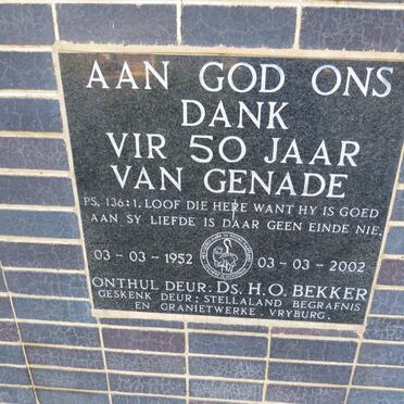 5. Church 50th Anniversary / Kerk 50 jarige hedenking