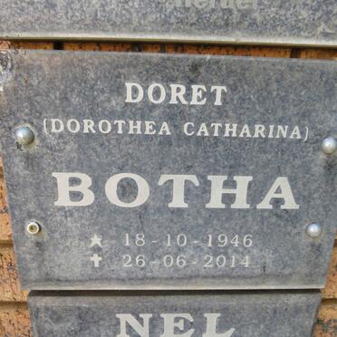 BOTHA Dorothea Catharina 1946-2014