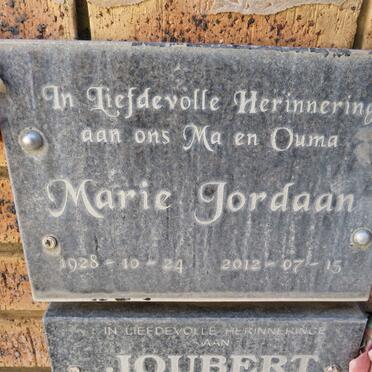 JORDAAN Marie 1928-2012
